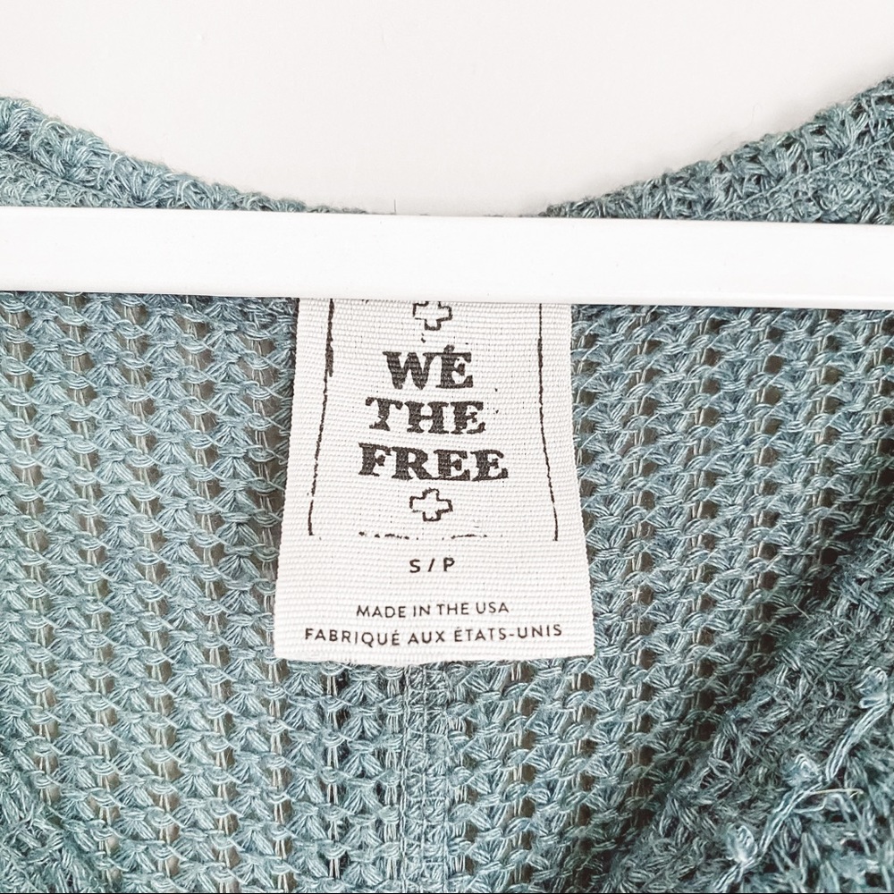 Free People Long Sleeve Crew Neck Knit Sweater S - Picture 3 of 5